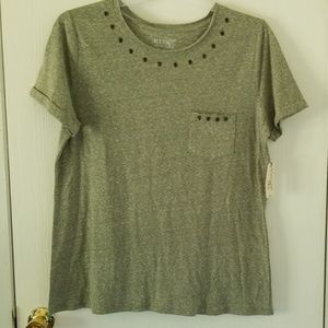 Terra & sky grommet tee